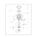 LG WT1501CW/00 drum and motor parts diagram