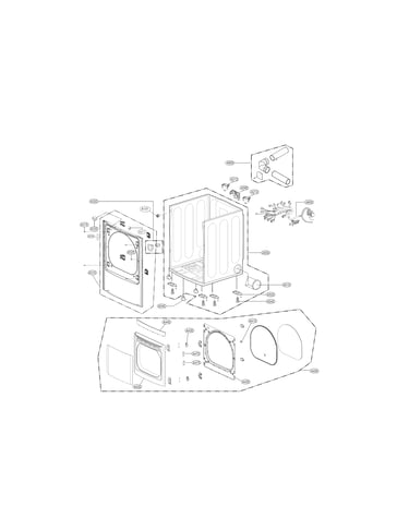 Cabinet and door parts