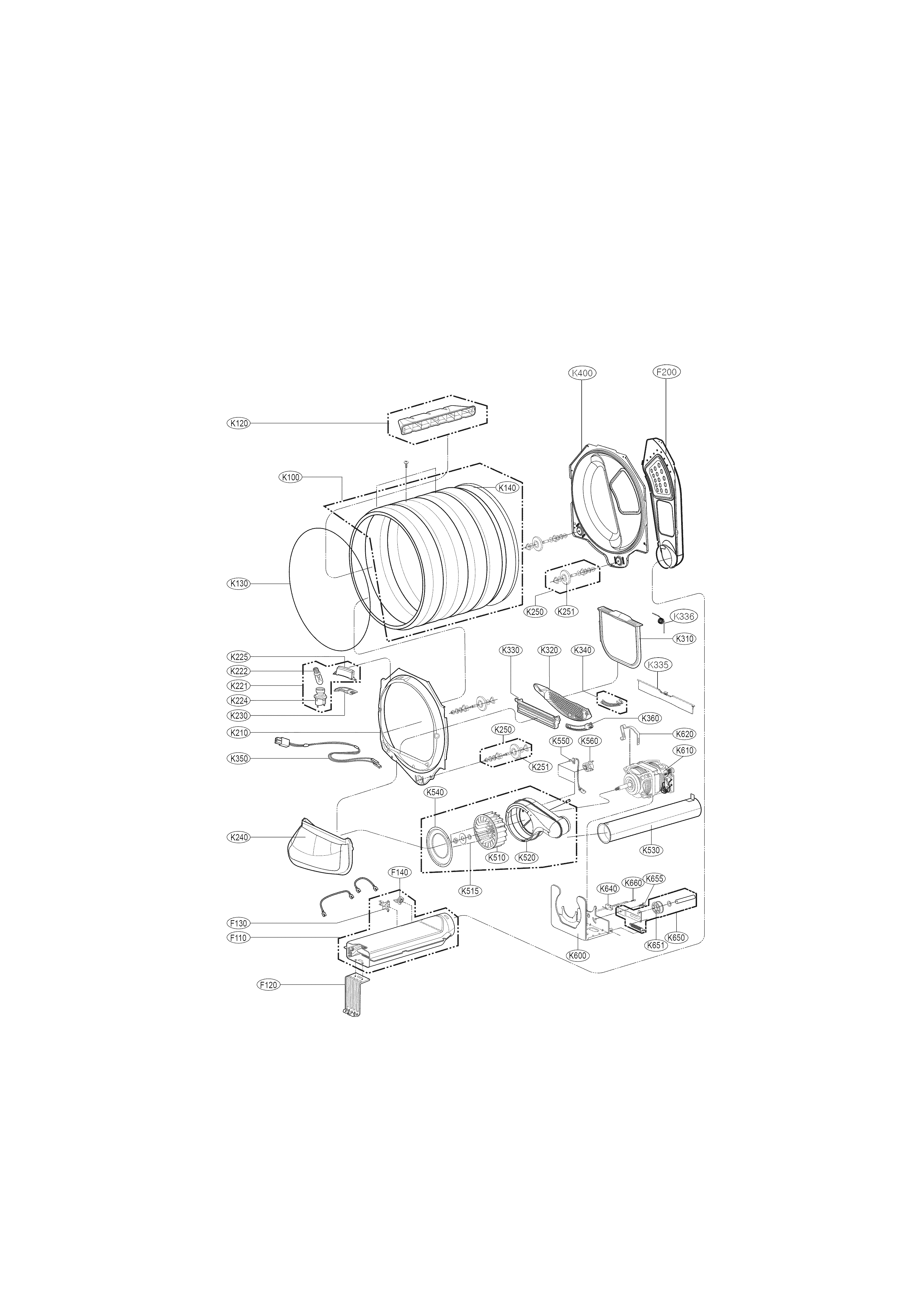 Drum and motor parts