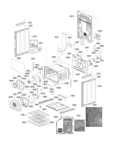 Lower cavity parts
