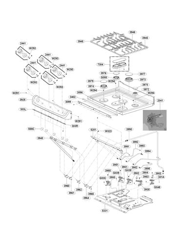 Cooktop parts