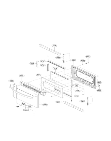 Upper door parts