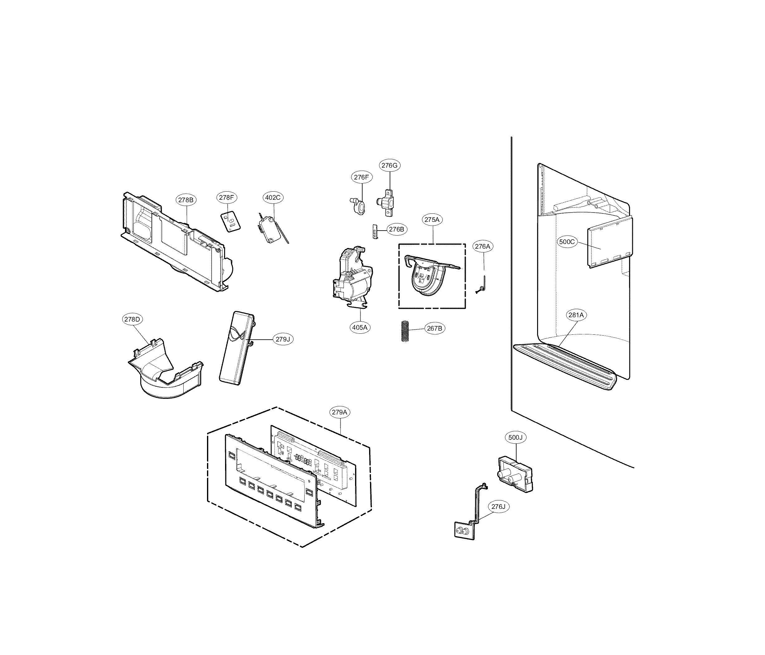 DISPENSER PARTS