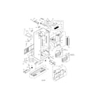 LG LFX31945ST/00 case parts diagram