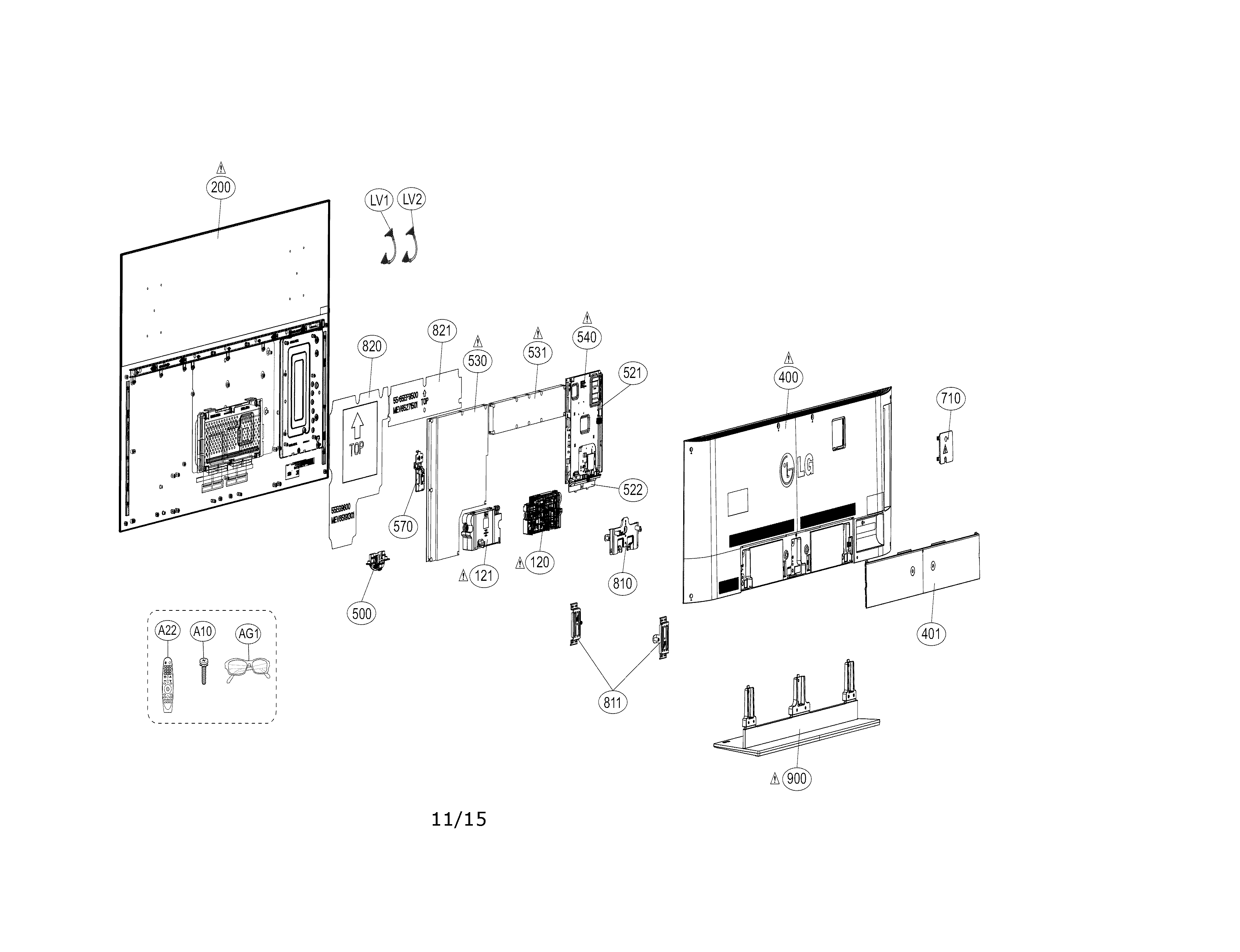 Exploded view parts