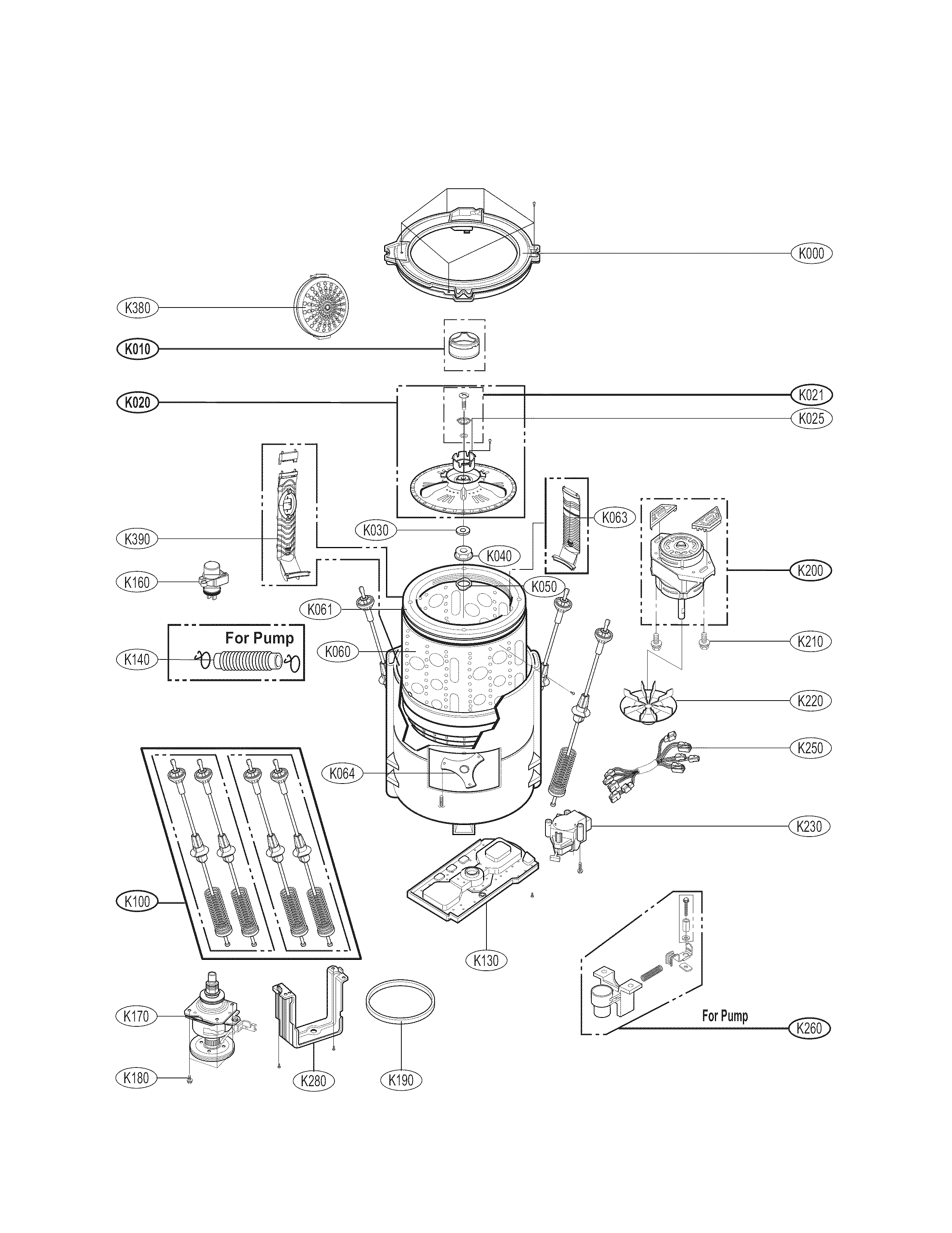 Outer tube parts