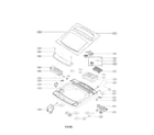 Kenmore Elite 79631403410 top cover parts diagram