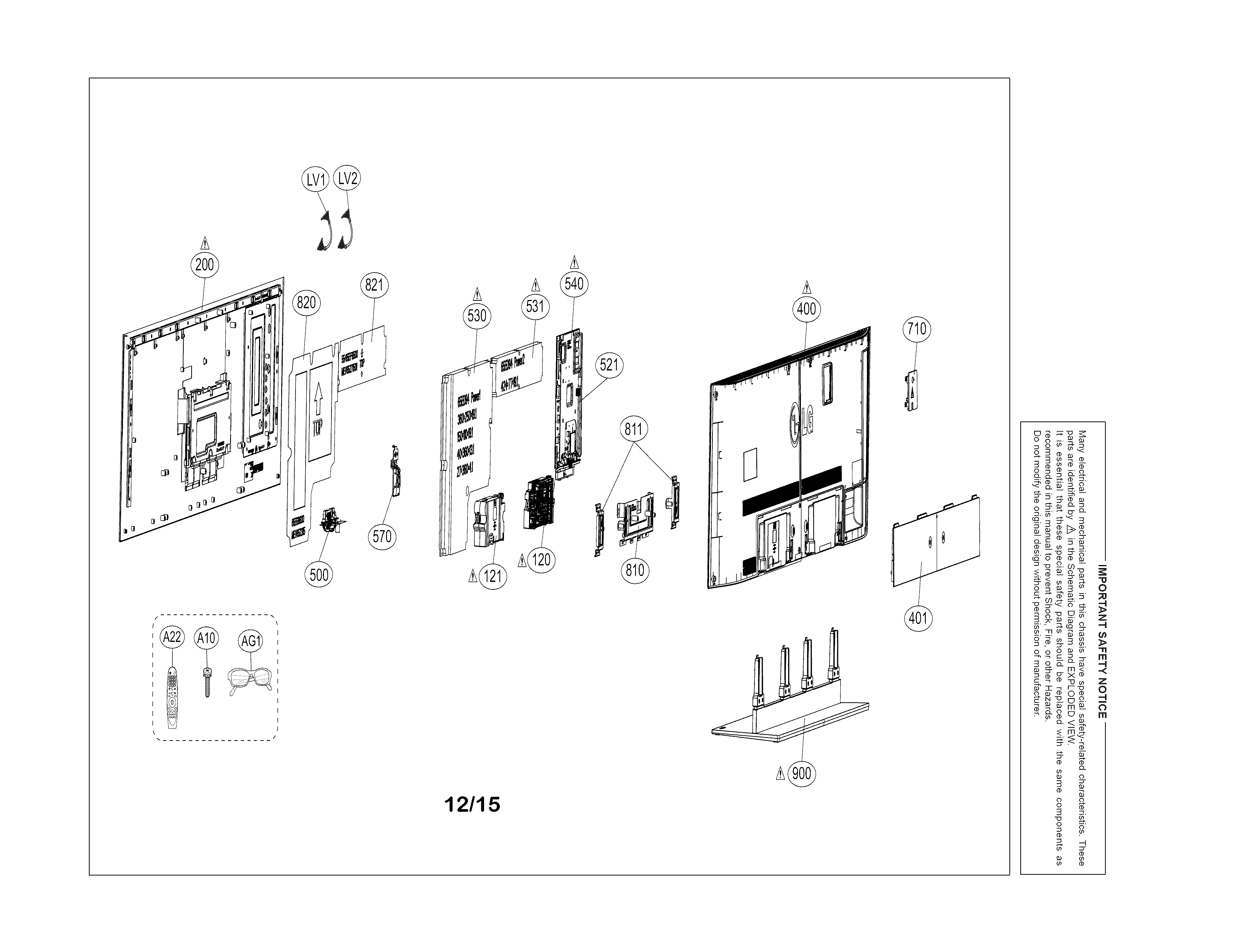Exploded view parts