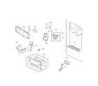 Kenmore Elite 79572069315 dispenser part diagram