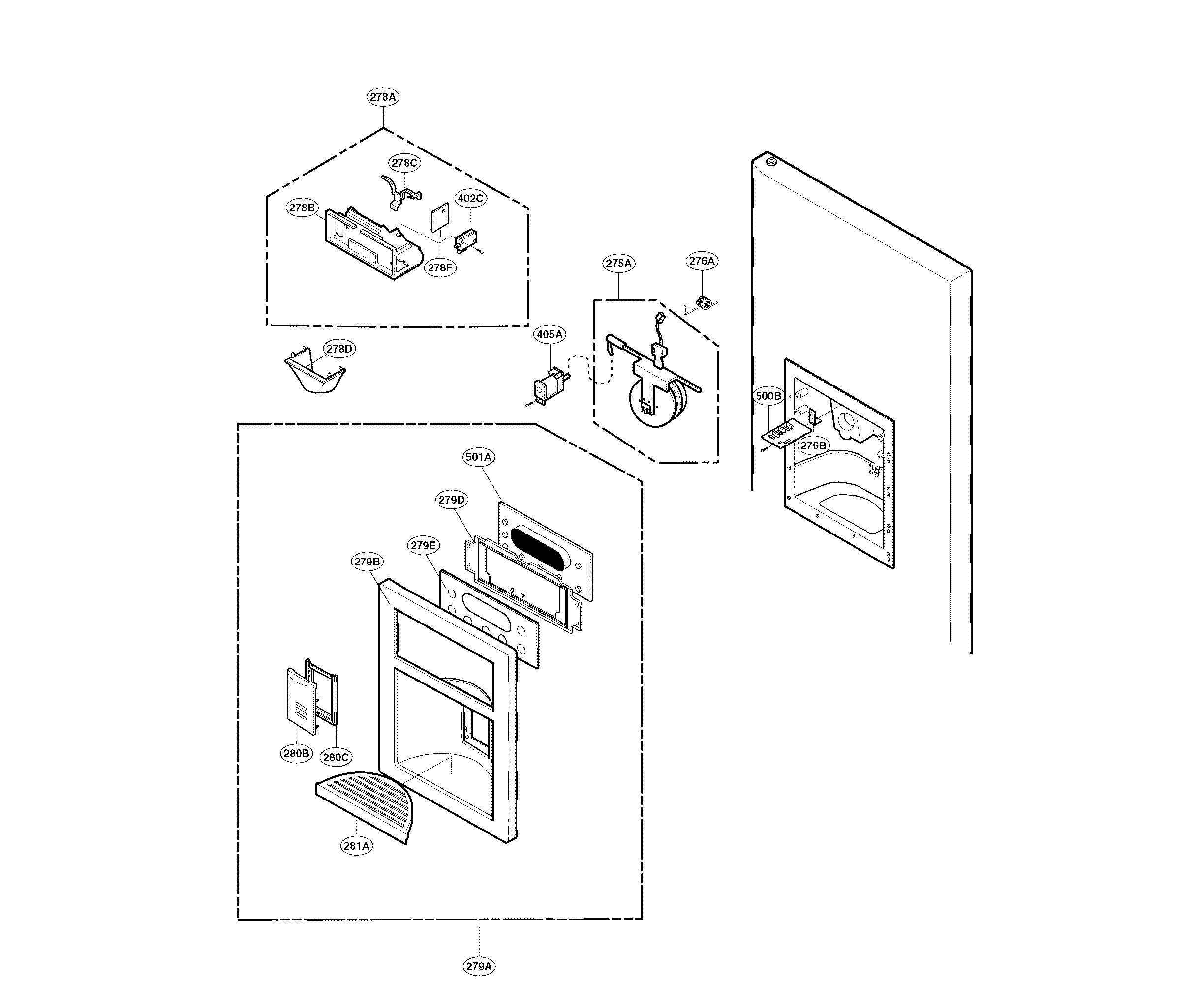 DISPENSER PARTS