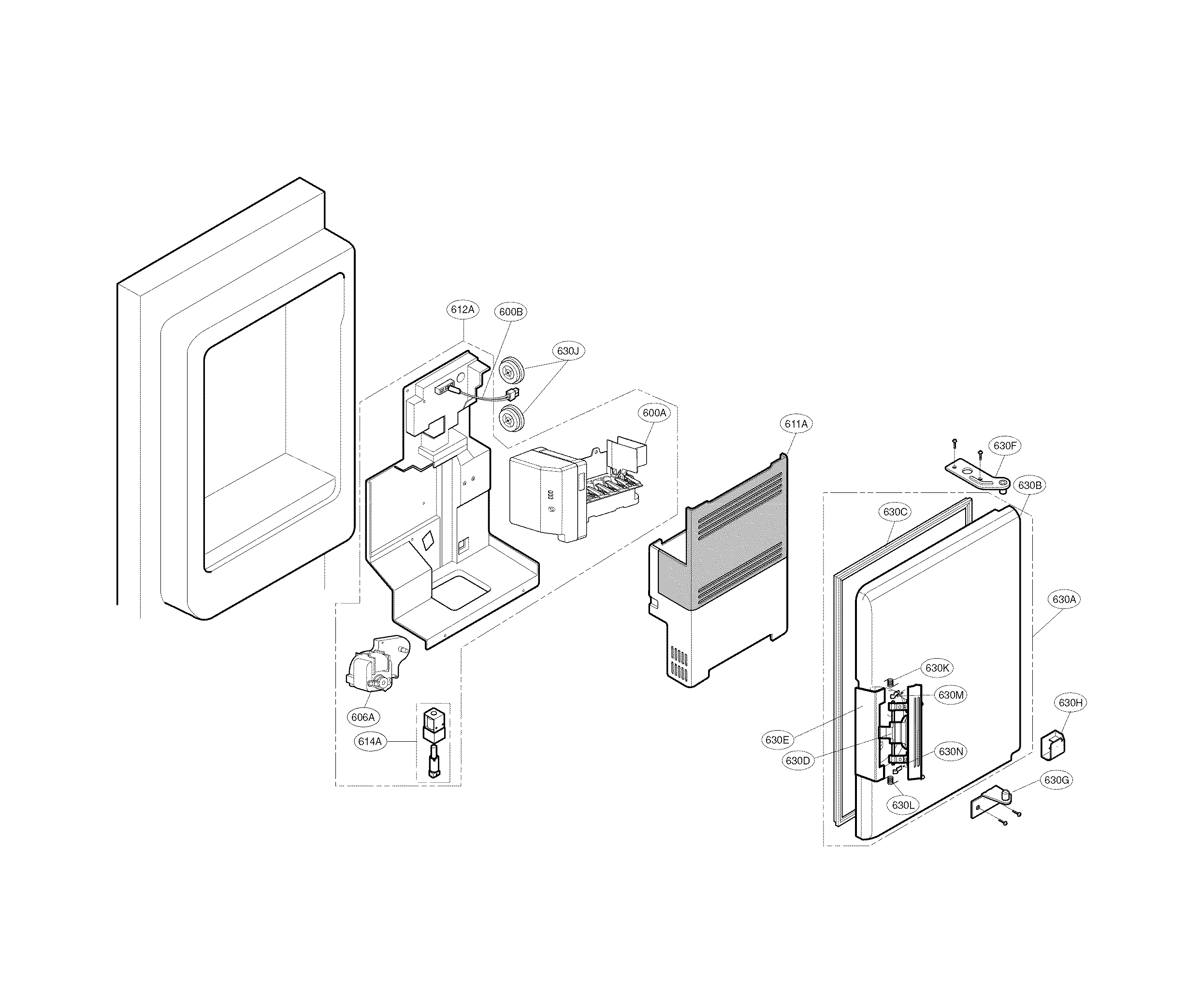 Ice maker & ice bank part
