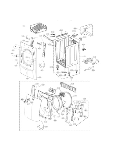 Cabinet and door parts