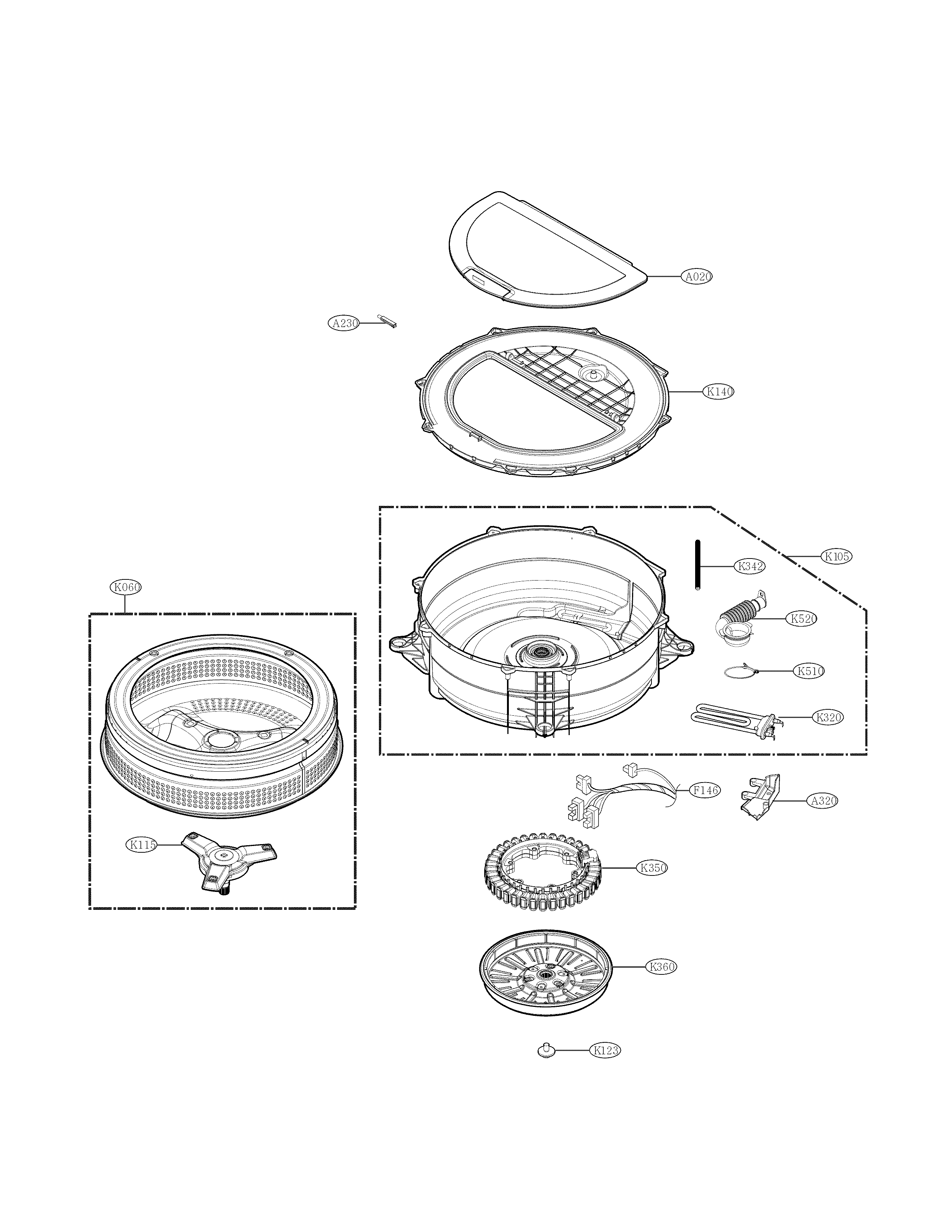 TUB PARTS