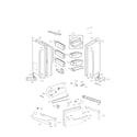 LG LFXC24726S/02 door parts diagram