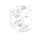 LG DLGX3571W panel drawer parts diagram