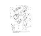 Kenmore 79641162411 drum parts diagram