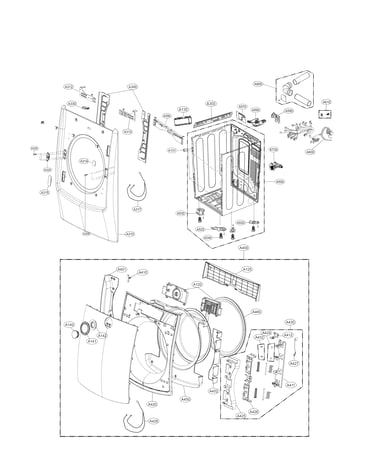 Cabinet and door parts