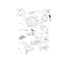 LG DLEX9000V/00 drum parts diagram