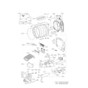 LG DLGX9001W drum parts diagram