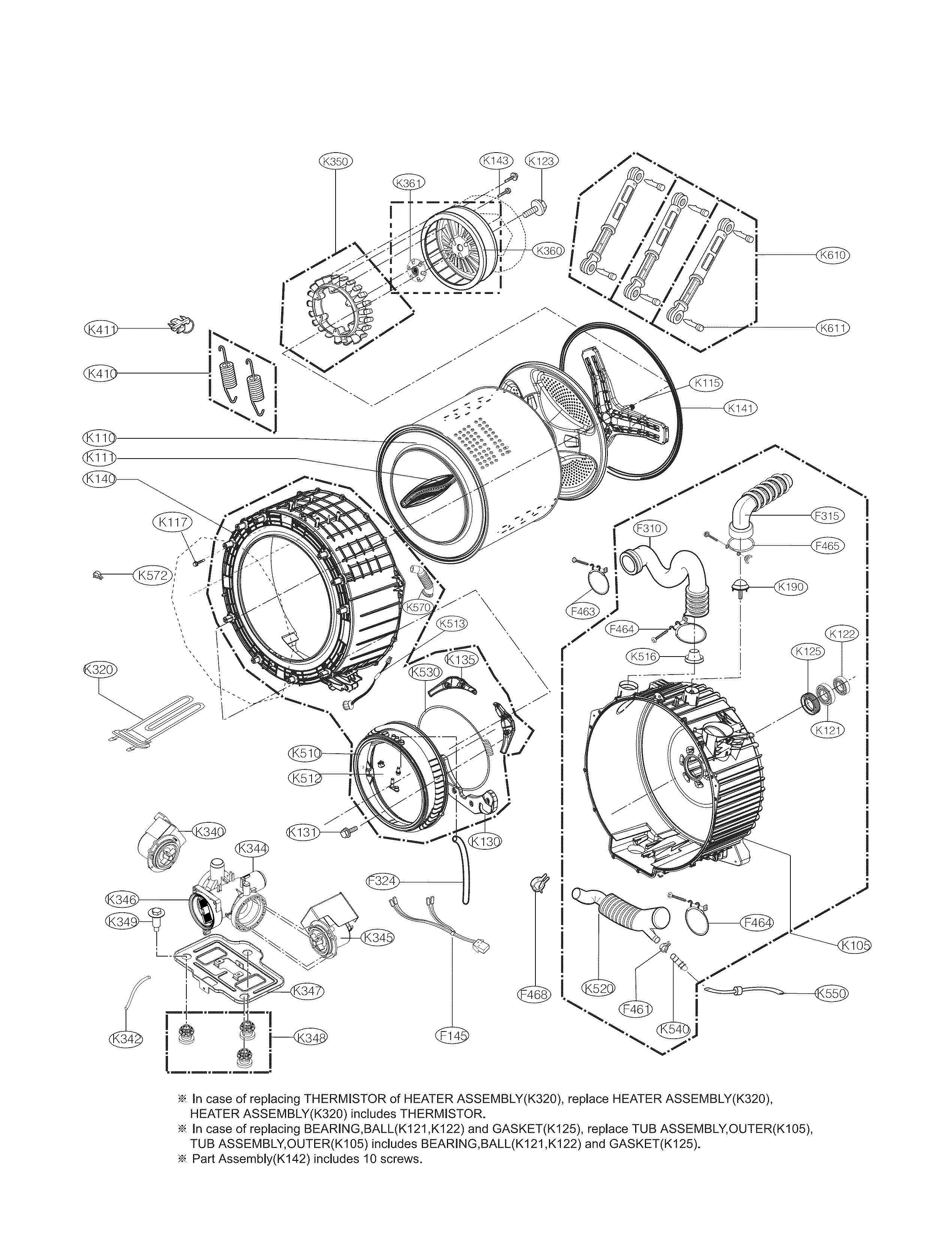 DRUM AND TUB PARTS