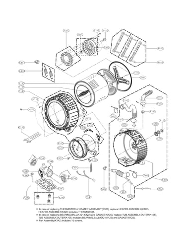 Drum and tub parts