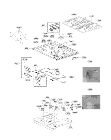 Cooktop parts