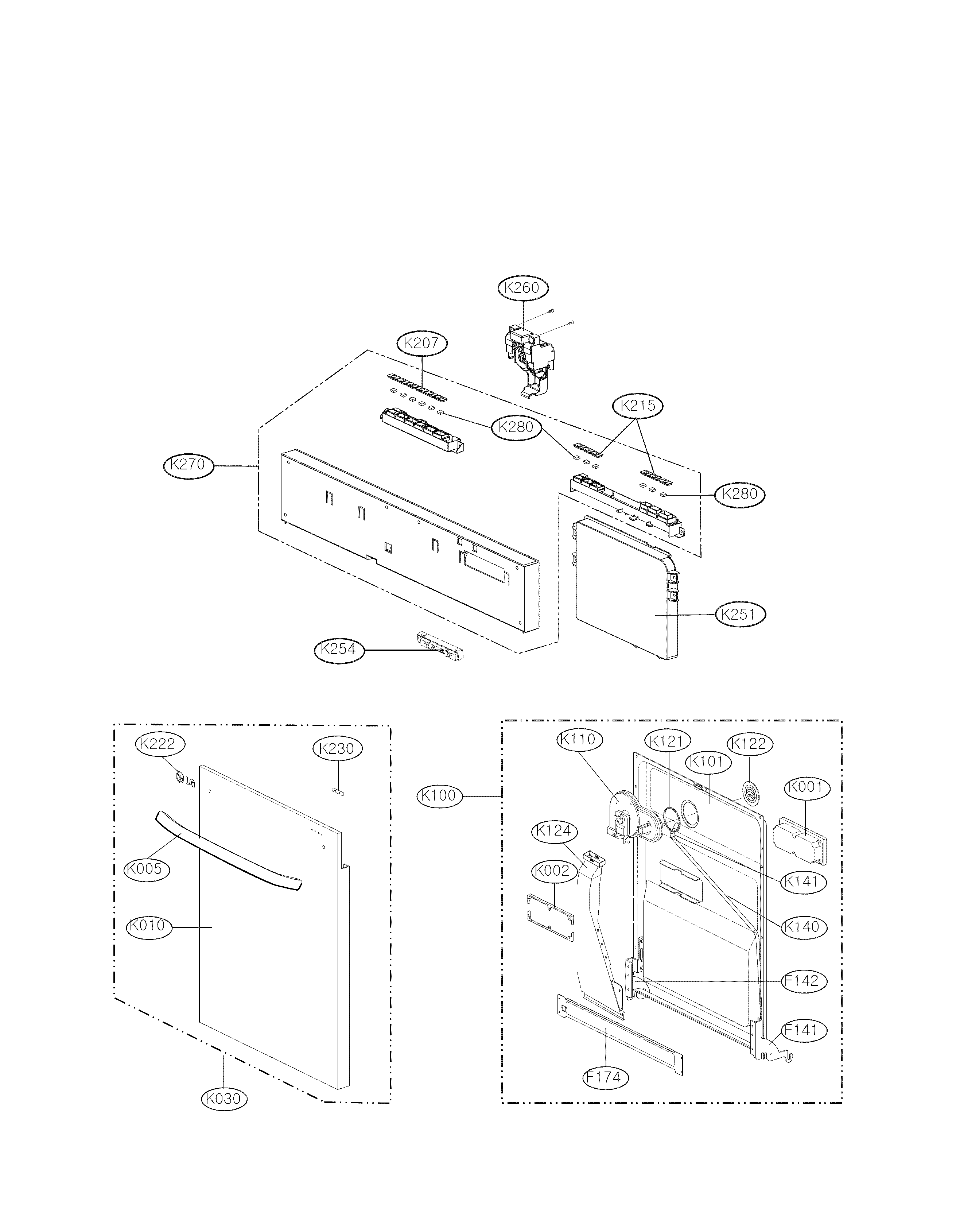 Door panel parts