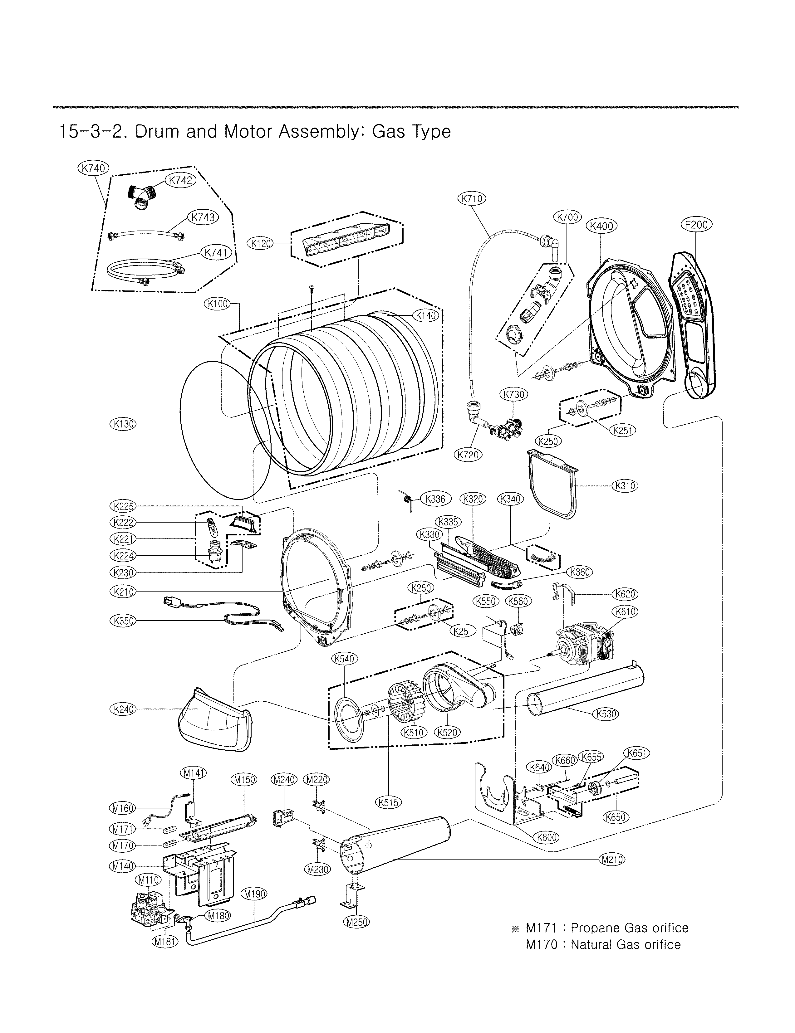 DRUM AND MOTOR PARTS