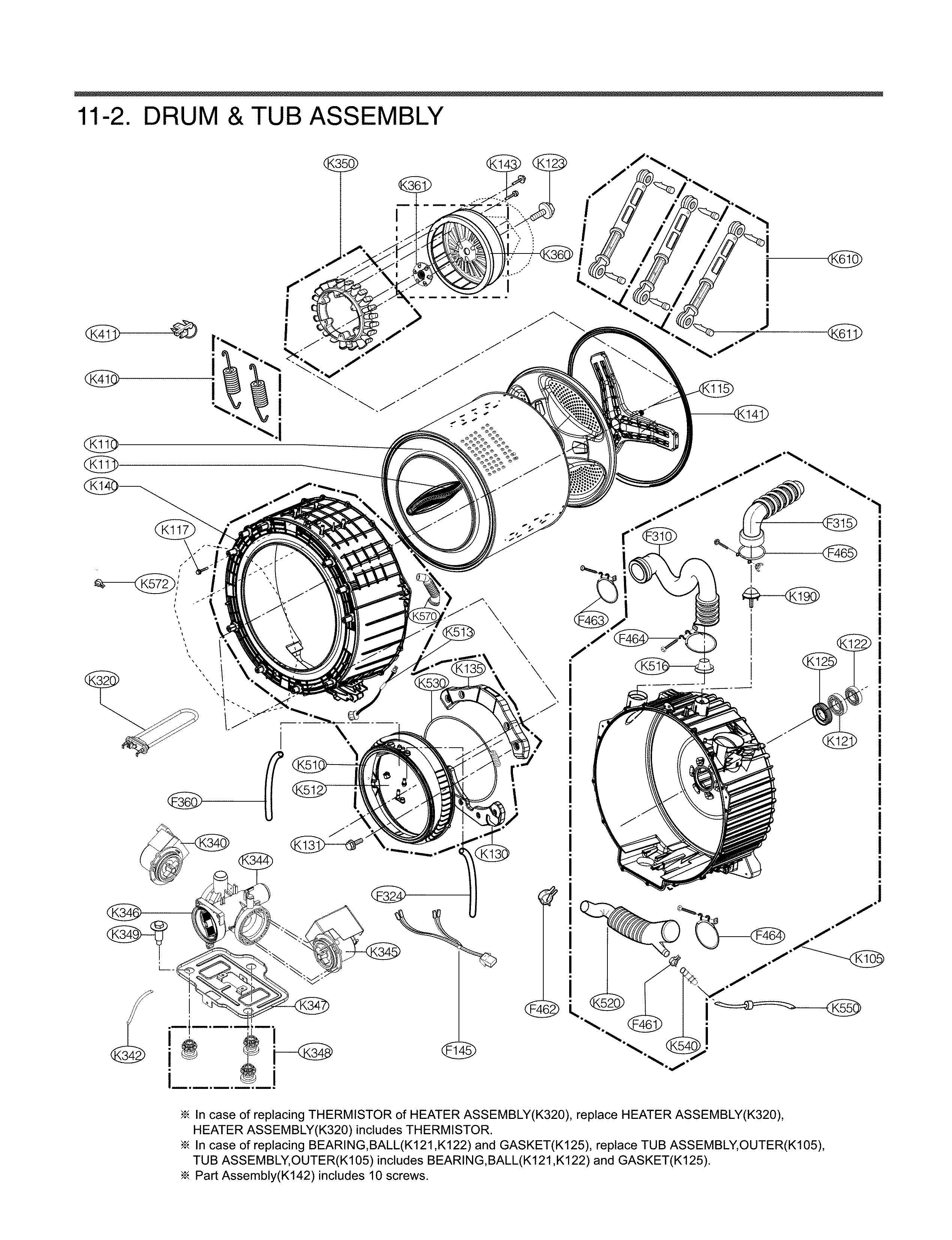 DRUM AND TUB PARTS