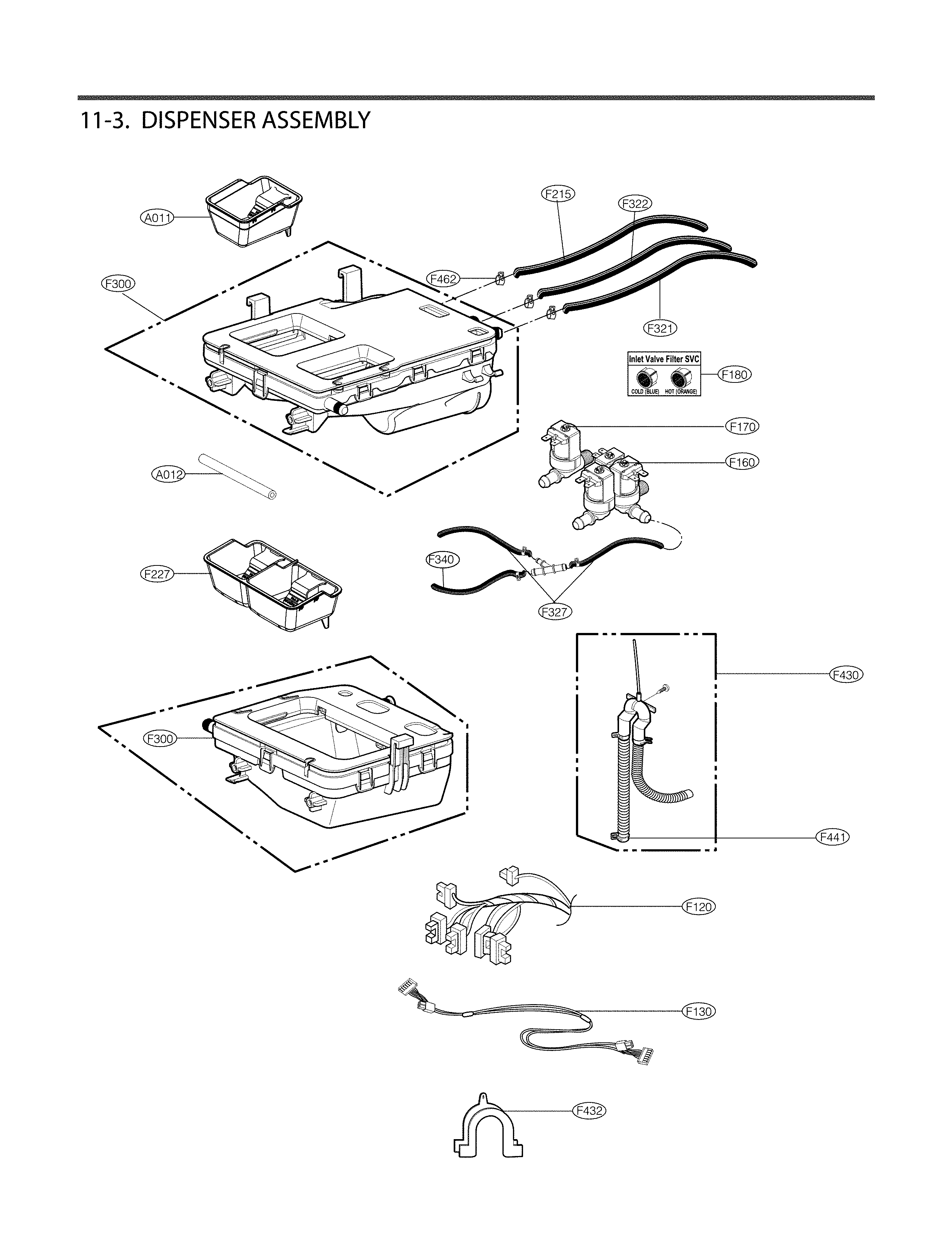 DISPENSER PARTS