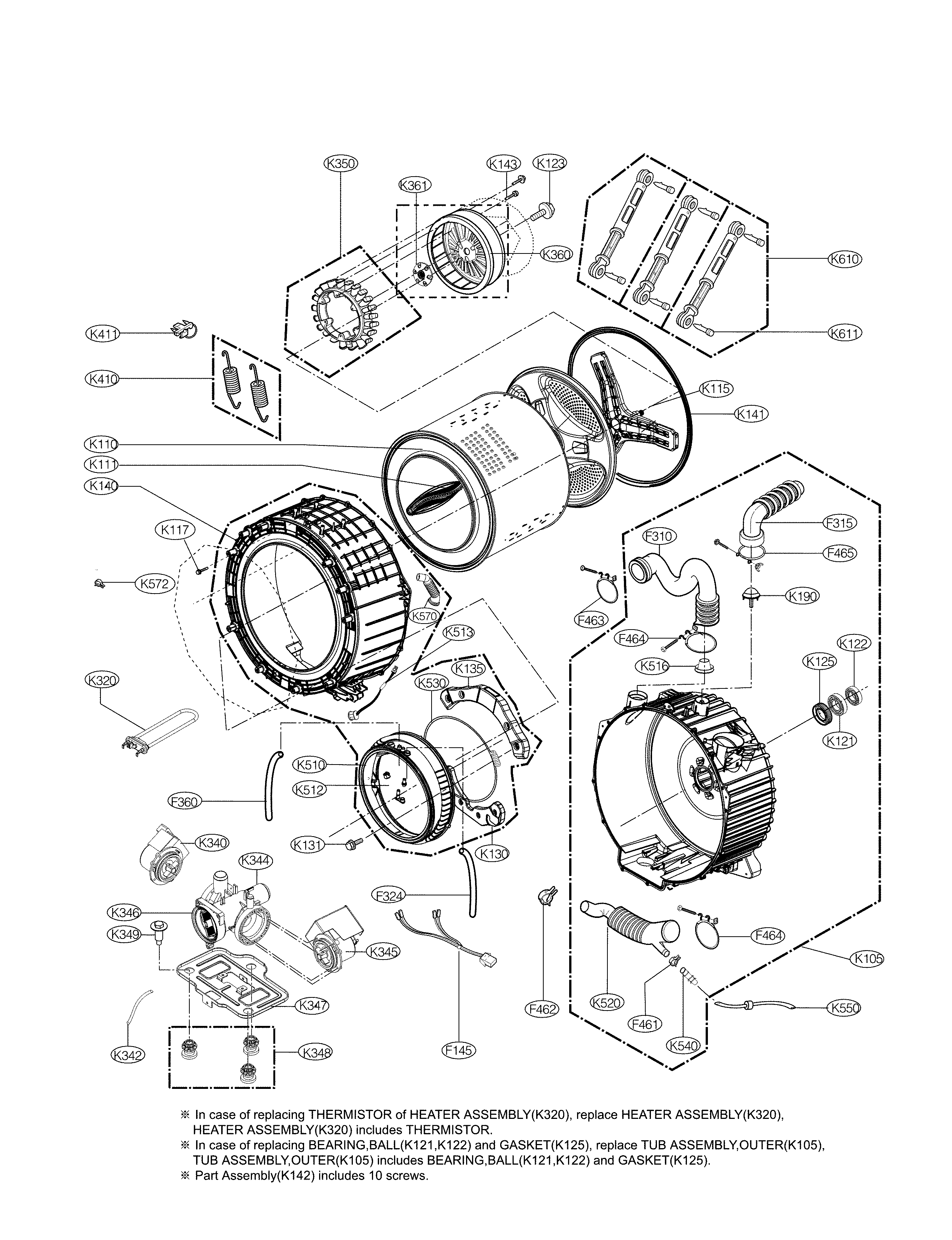 DRUM AND TUB PARTS