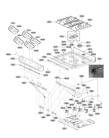 Cooktop parts