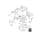 LG LDG4315BD/00 upper cavity parts diagram