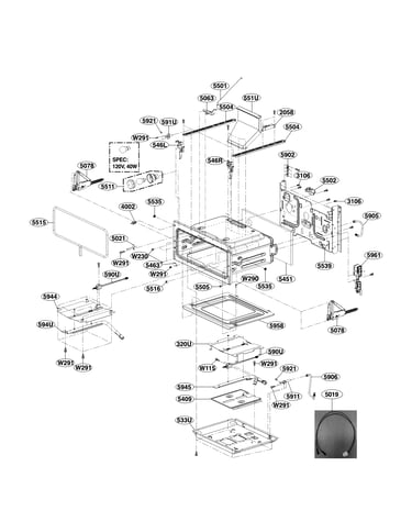 Upper cavity parts