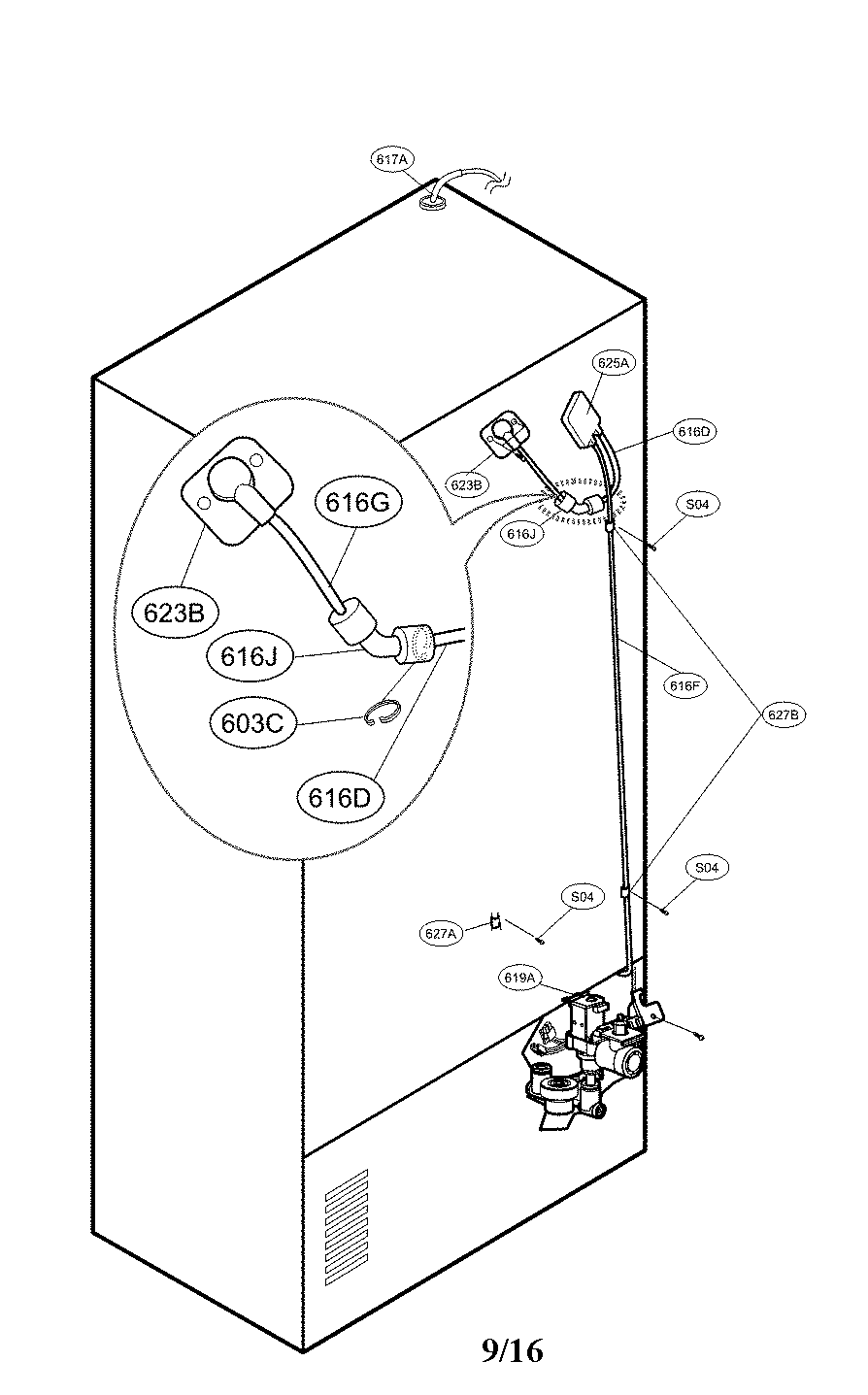 Valve and water parts