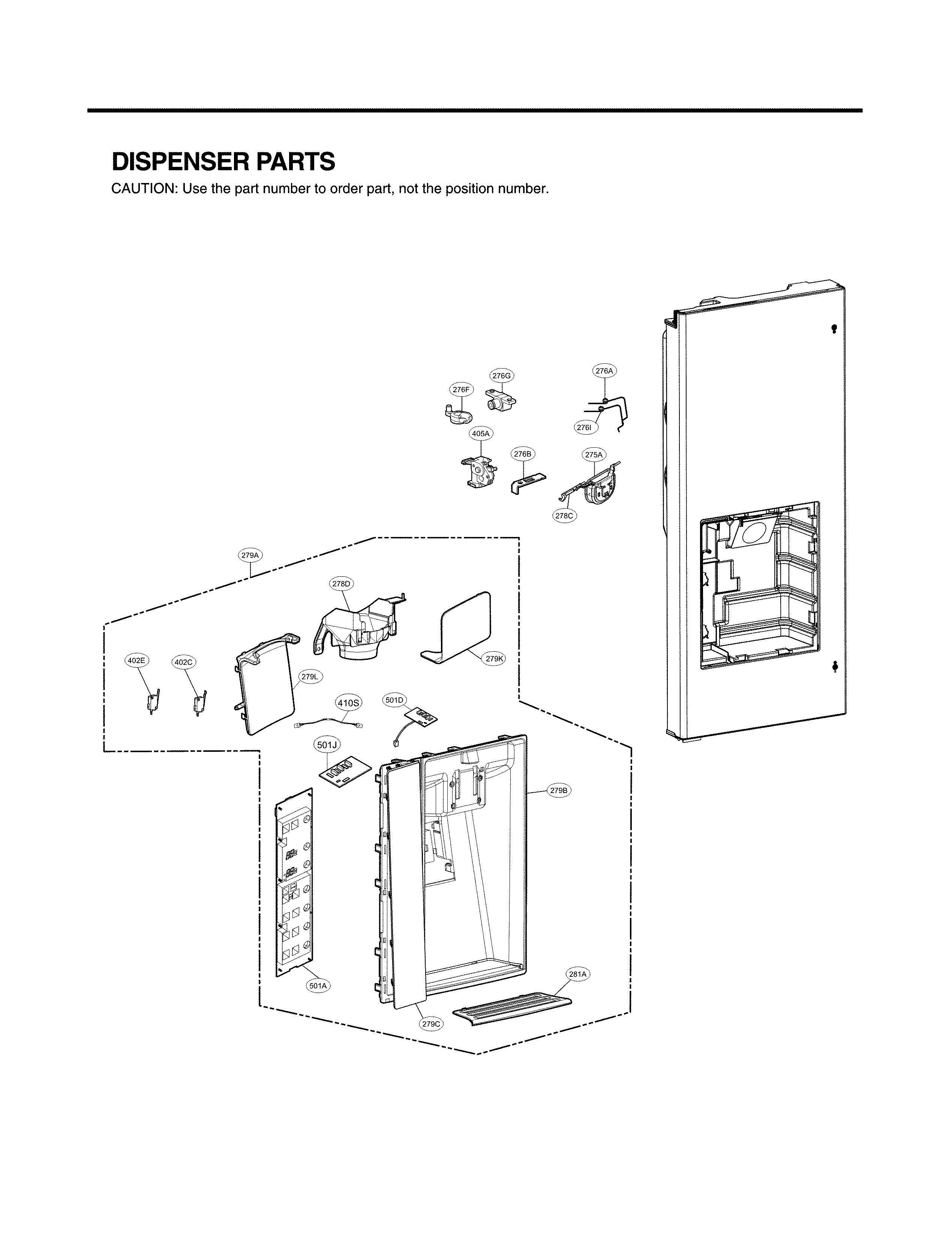 DISPENSER PARTS