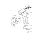 Kenmore 79641392510 dispenser assembly parts diagram