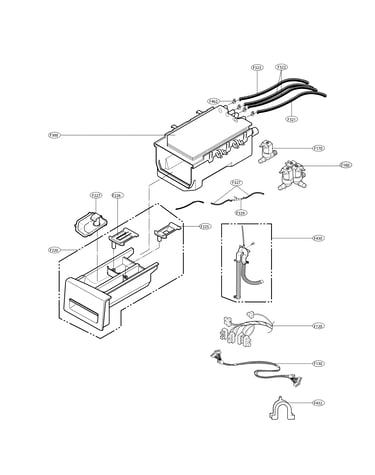 Dispenser assembly parts