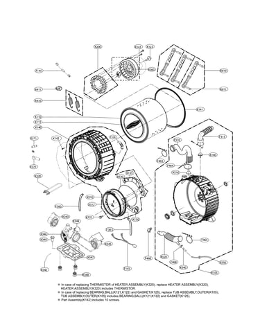 Drum and tub parts