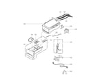 Kenmore 79641303610 dispenser assembly parts diagram