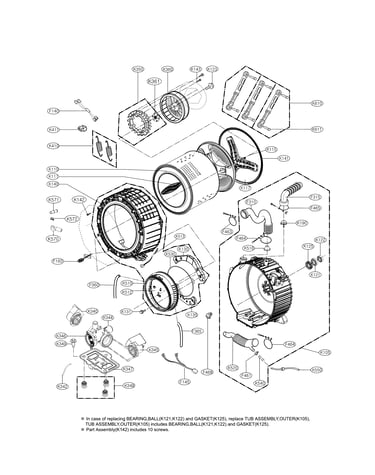 Drum and tub parts