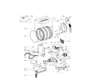 Kenmore 79681392610 dispenser assembly parts diagram