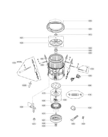 Tub assembly parts