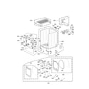 Kenmore Elite 79661552610 cabinet and door parts diagram