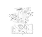 Kenmore Elite 79671552610 cabinet and door parts diagram