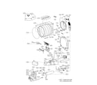 Kenmore Elite 79671552610 drum assembly parts diagram