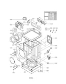 Cabinet and control parts