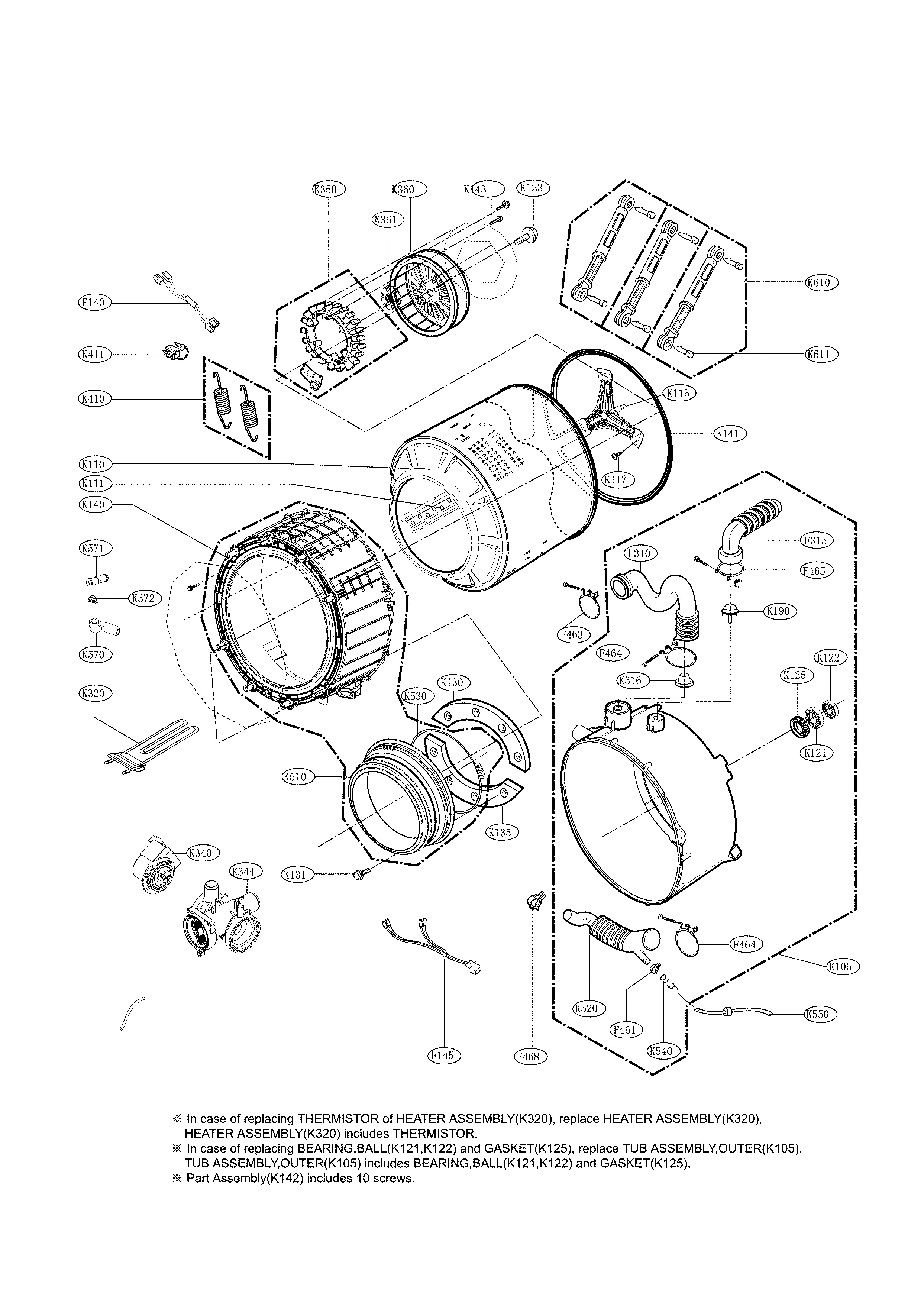 DRUM AND TUB PARTS