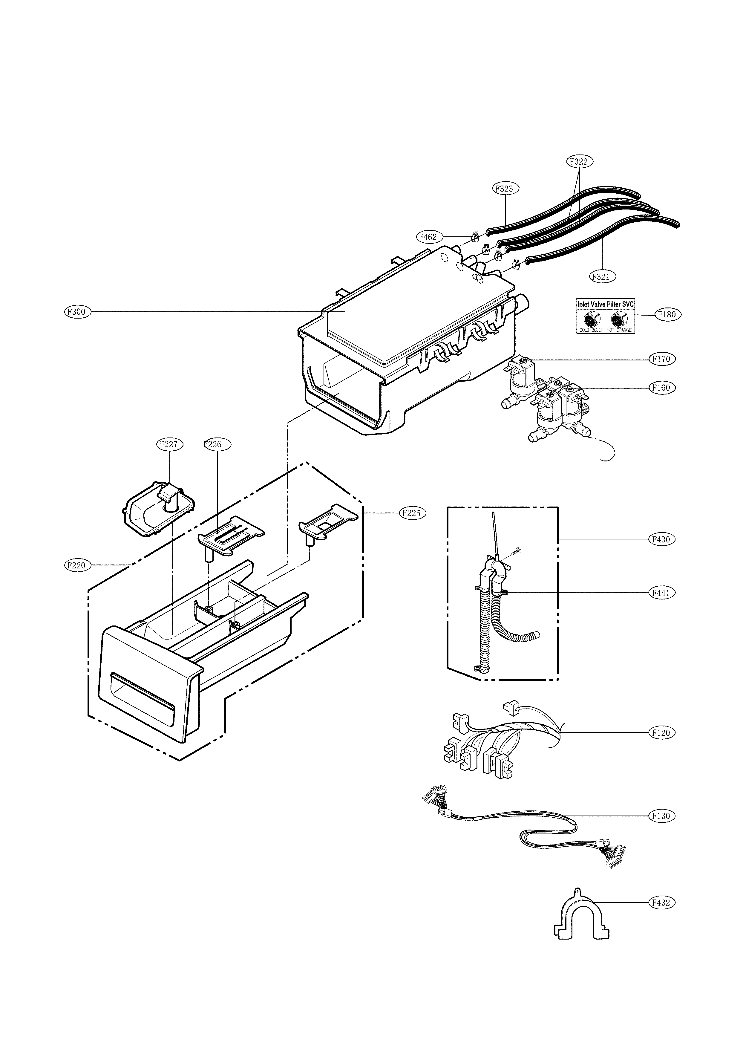 DISPENSER ASSEMBLY PARTS