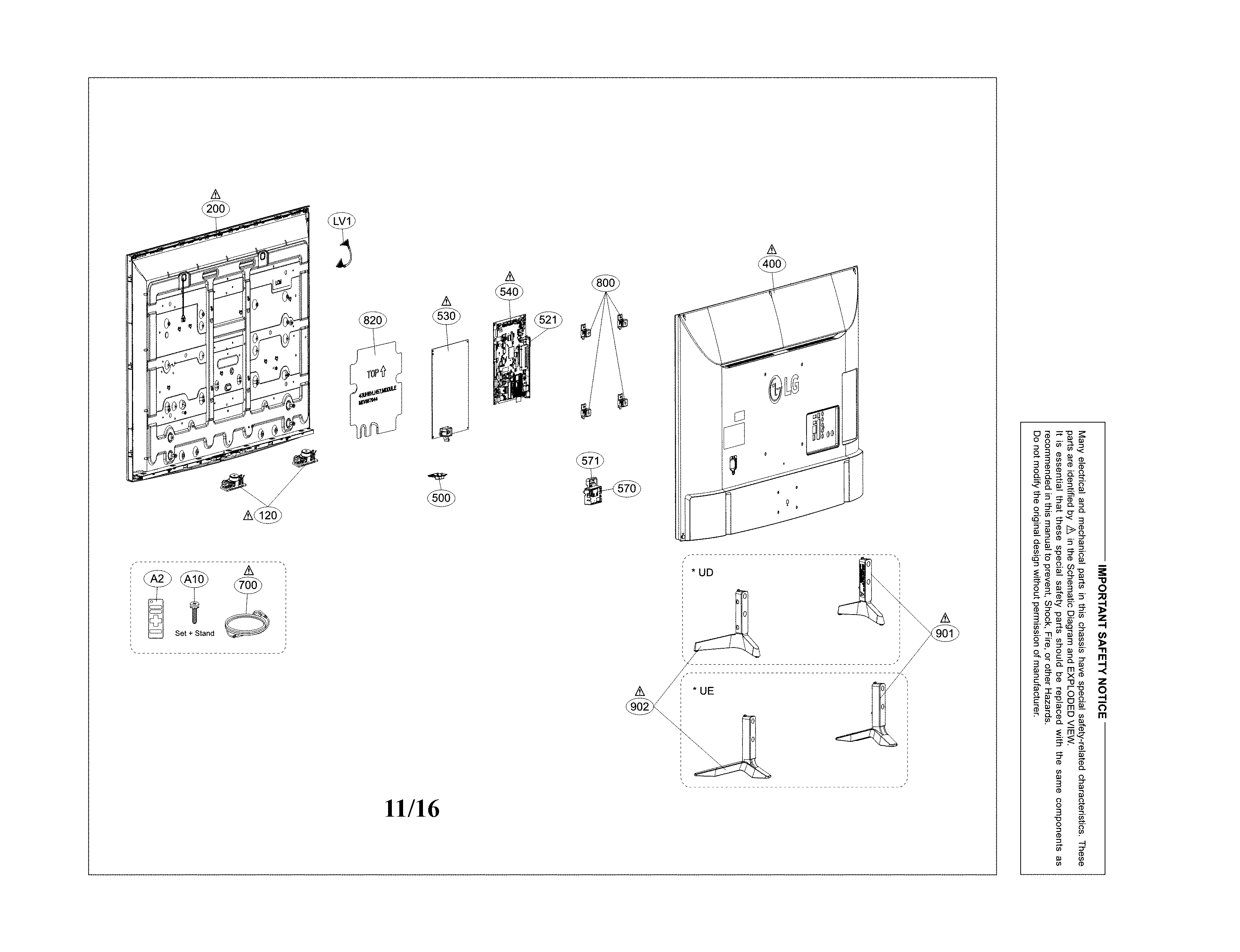 Exploded view parts